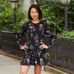 Zara Black and White Ruffled Tiered Romper